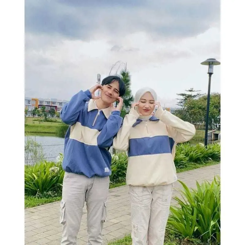 Jaket Rugby Pria & Wanita Kombinasi Original High Quality Distro Jaket Couple (UNISEX) 4