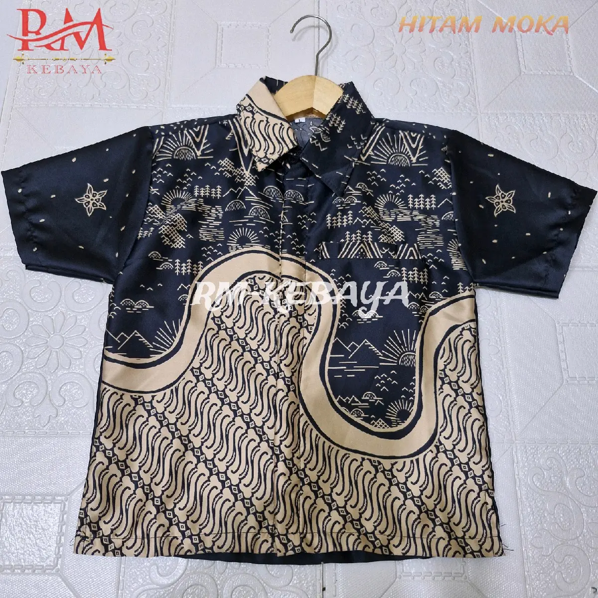 baju batik anak / kemeja batik anak lengan pendek / hem batik anak laki laki