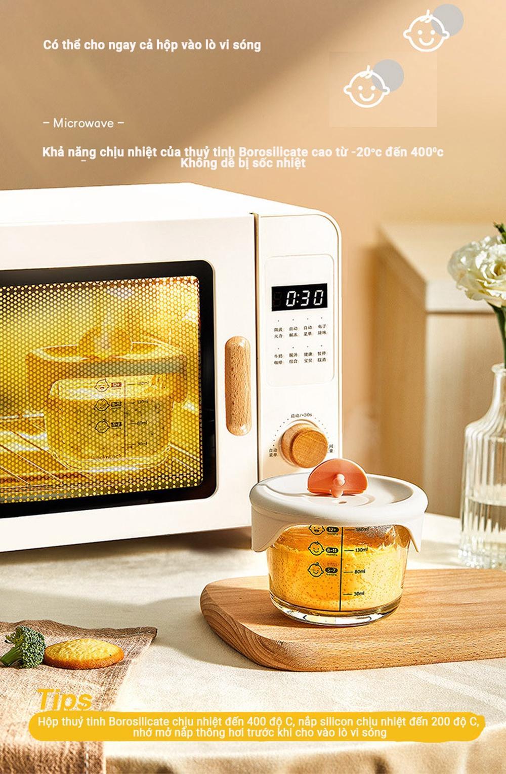 Hộp Thủy Tinh LocknLock Đựng Thức Ăn Dặm Cho Bé 120ml / 180ml / 230ml phân loại 4