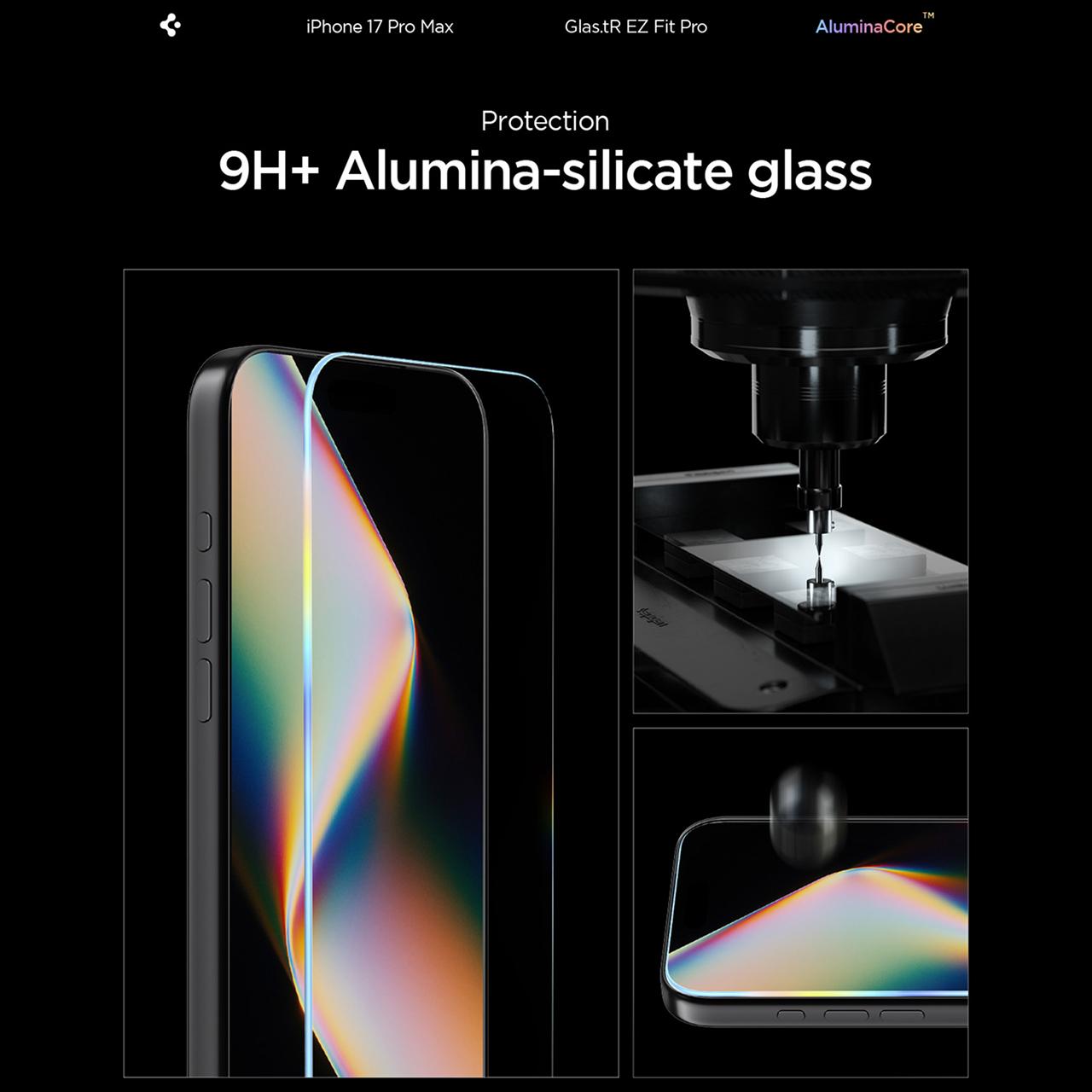 Spigen iPhone Air Tempered Glass with Tray 1 Pack Glas.tR EZ Fit Pro HD - Privacy AGL09871 (Offline SKU)