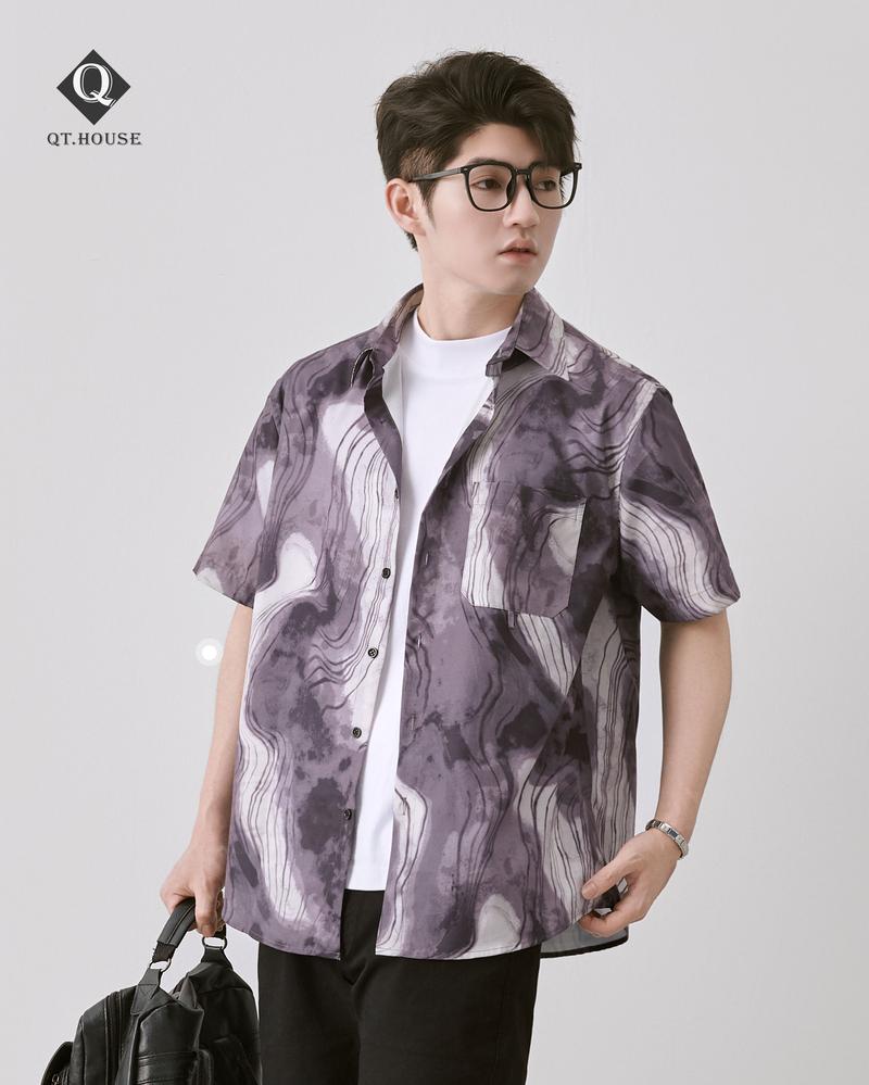 Product Introduction of Áo Sơ Mi Nam Ngắn Tay Họa Tiết Đi Biển Form Ragular fit Cộc Tay SMN01 Menswear Nam 8