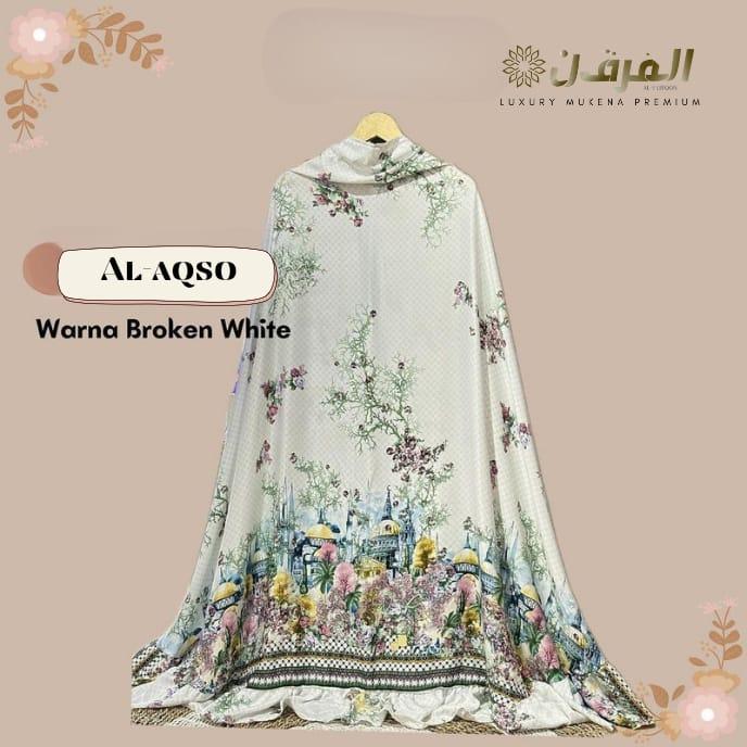alaqso alfurqon Mukena Silky Premium Jumbo Mewah Set Sajadah 2 in 1 Resleting Motif 3