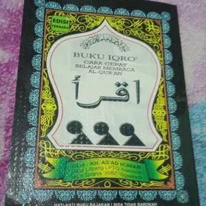 Buku IQRO Besar / IQRO Bandel Besar Jilid 1-6 Cara Cepat Belajar Membaca Al Quran (ORIGINAL)