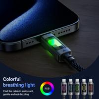 Gambar ACEFAST Acewire Pro C21-03 Kabel Data PD Charger LED RGB 7 Gradient Light Indicator Type-C To Type-C Super Fast Charging Fantasy Color Series dari HimTech Kota Administrasi Jakarta Utara 4 Tokopedia