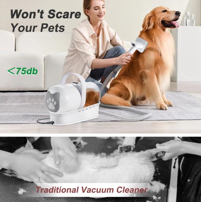 Product Introduction of Multifunctional Hair Combing Electric Vacuum Cleaner Suction Clipper Tool for Cats and Dogs 8
