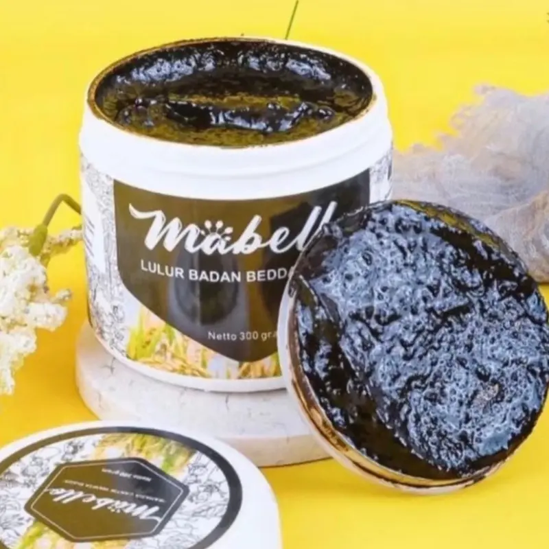 Mabello/LULUR Hitam khas BUGIS bedak lotong Scrub Mencerahkan kulit Tubuh 4