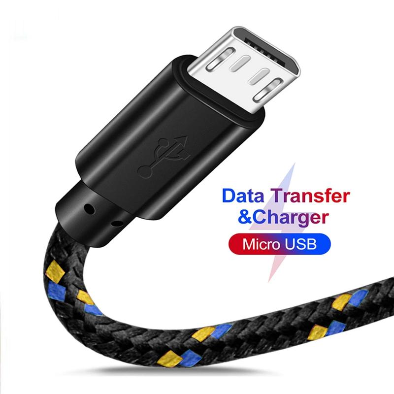 Cáp Micro USB, Sạc Nhanh 2A, Cáp Sạc Điện Thoại Di Động Dây Dữ Liệu, Có Chiều Dài 1M / 2M / 3M, Tương Thích Với Samsung, Xiaomi, Huawei, LG, Máy Tính Bảng Android