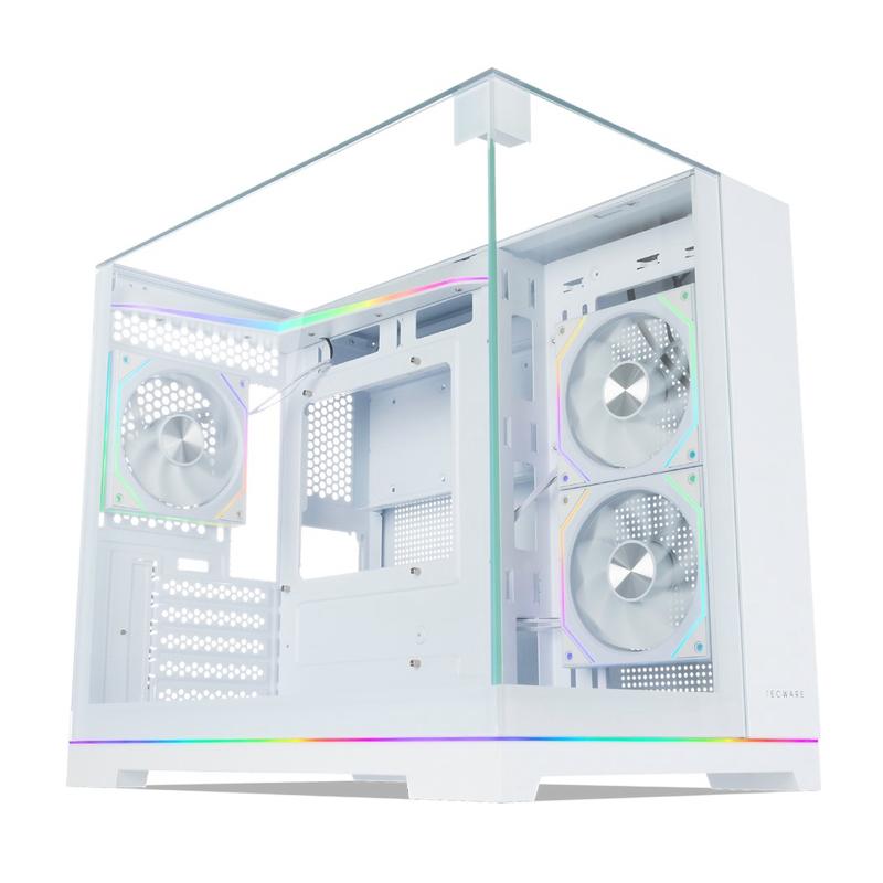 Product Introduction of Tecware VX Prism M - Triple Tempered Glass PC Case (Black/White) 20