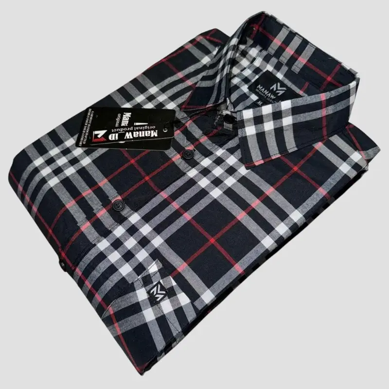 Kemeja Pria Lengan Pendek Motif Kotak-Kotak Size M L XL Kemeja Casual Distro Keren Baju Katun 1