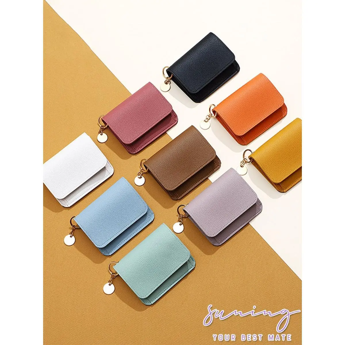 Dompet Wanita Lipat Mini | Bahan Kulit Premium | Leather DOMPET Koin Fashion Wallet-Rabbit Stationery