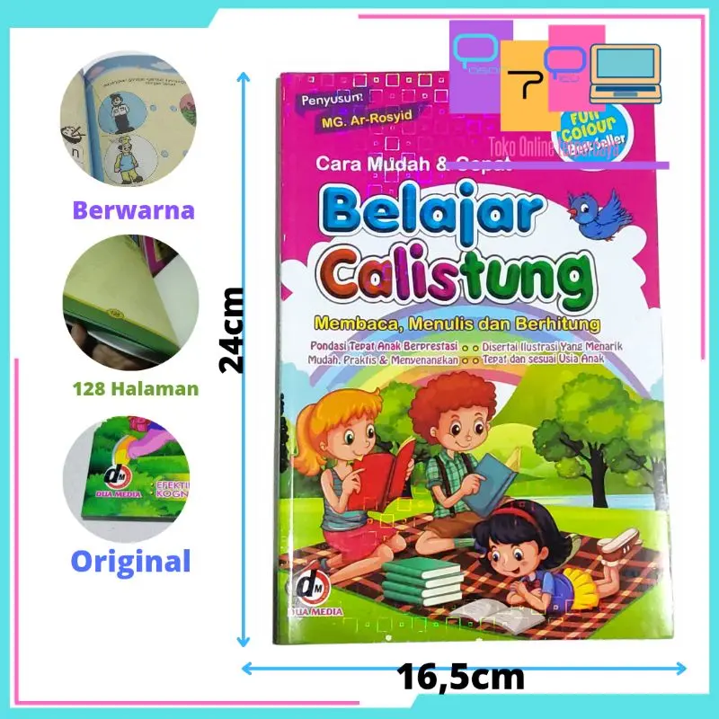 Buku Calistung , belajar menulis dan berhitung 128halaman 0