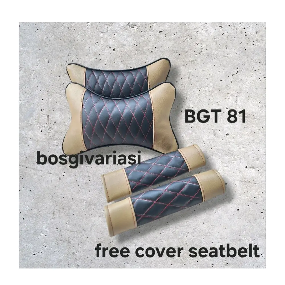 Bantal Mobil / Bantal leher mobil free cover / bantal leher / seatbelt / bantal sandaran leher kepala mobil /  headrest Bantal mobil universal