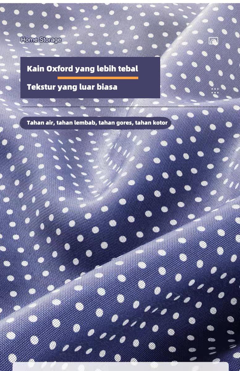 Kotak penyimpanan oxford Bedroom storage box  Pakaian organizer Jumbo Tempat Penyimpanan Multifungsi mainan box storge Bedroom Garments Storage Kotak Simpanan dengan Bingkai Baja Kotak Simpanan Anti Air dan Anti Kelembaban organizer box storage