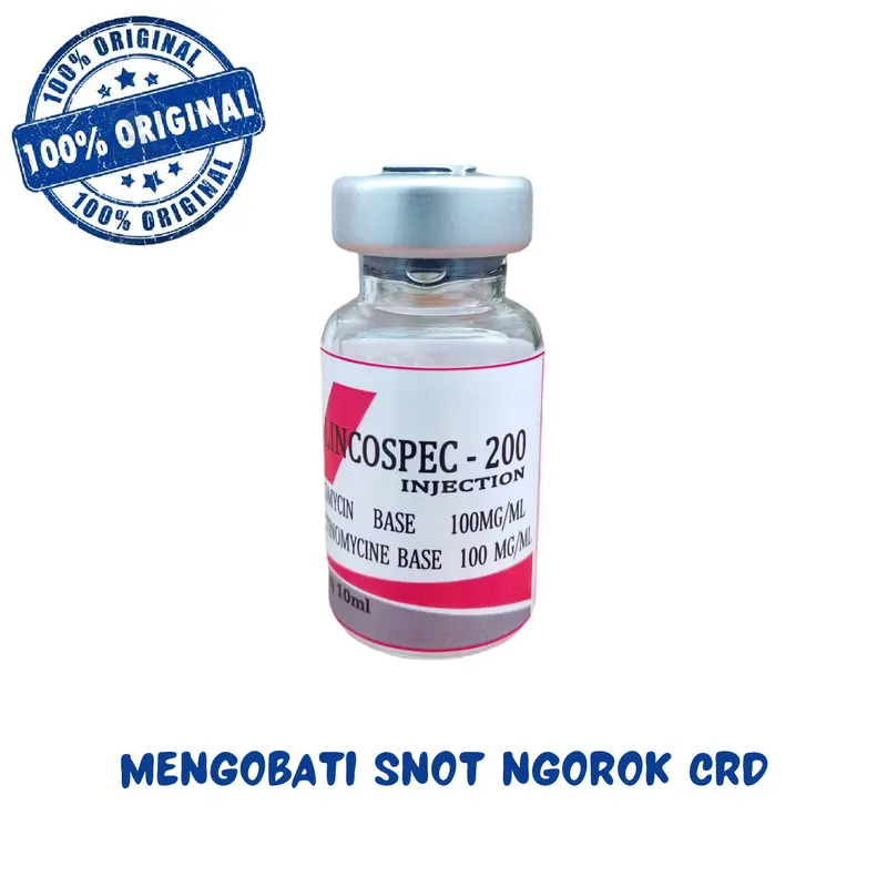 NEW LINCOSPEC-200 (MERAH) 10 ML - mengobati ayam sakit 0