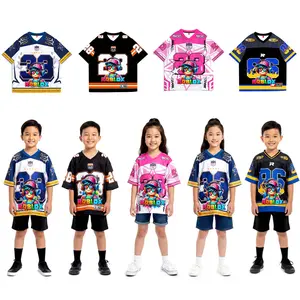 Sunchery Baju Jersey Anak Bahan ROBLOX DAN HUNTRIX Dryfit ANAK UNISEX COWOK/CEWEK USIA 2- 10 TAHUN OVERSIZE