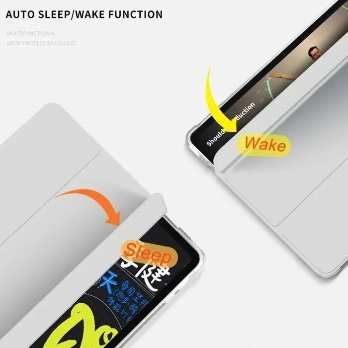 Infinix Xpad 11" 2024/ Xpad 20 2025 Flip Cover With Slot Pen Silikon Transparan Leather Trifold Magnetic Auto Lock 1