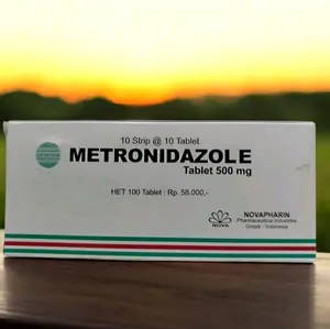 GENERIK metronidazole 500 box isi 100tablet || vitamin untuk mengatasi bakterial pada kelamin dari pabrik novapharin