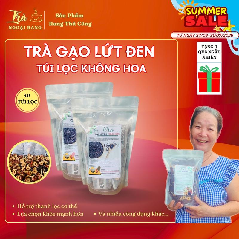 40 TÚI LỌC Trà Gạo Lứt Đen Tứ Vị Gạo Lứt Đen Đậu Đen Xanh Lòng Gừng Táo Đỏ Trà Ngoại Rang Nước Trà Tea Chè