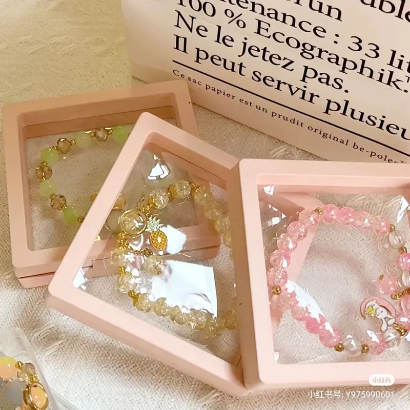 kotak perhiasan/ bingkai kotak tempat perhiasan transparan/ box cincin/ box perhiasan box accecories/ box plastik elastis 4