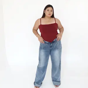 HER Only | SELENE Big Size Tank Top Bodysuit Wanita