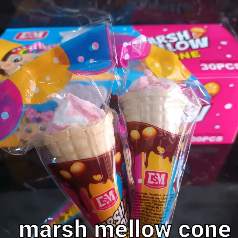 marshmallow cone isi 30pcs per box 0