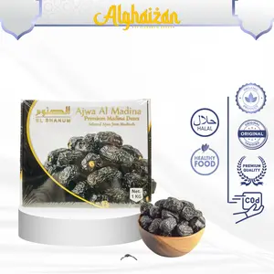 Kurma Ajwa Premium el shanum Grade A+  premium madinah natural organik 100% manis dan kenyal  cemilan sehat Kurma favorit