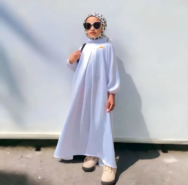 GAMIS ANAK MARYAM BAHAN CRINCLE AIRFLOW / GAMIS ANAK TERBARU CRINKLE UMUR 5-11 TAHUN baju gamis anak 5