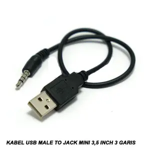 Kabel USB Male to Jack-Mini-3.5 Inch 3 Garis