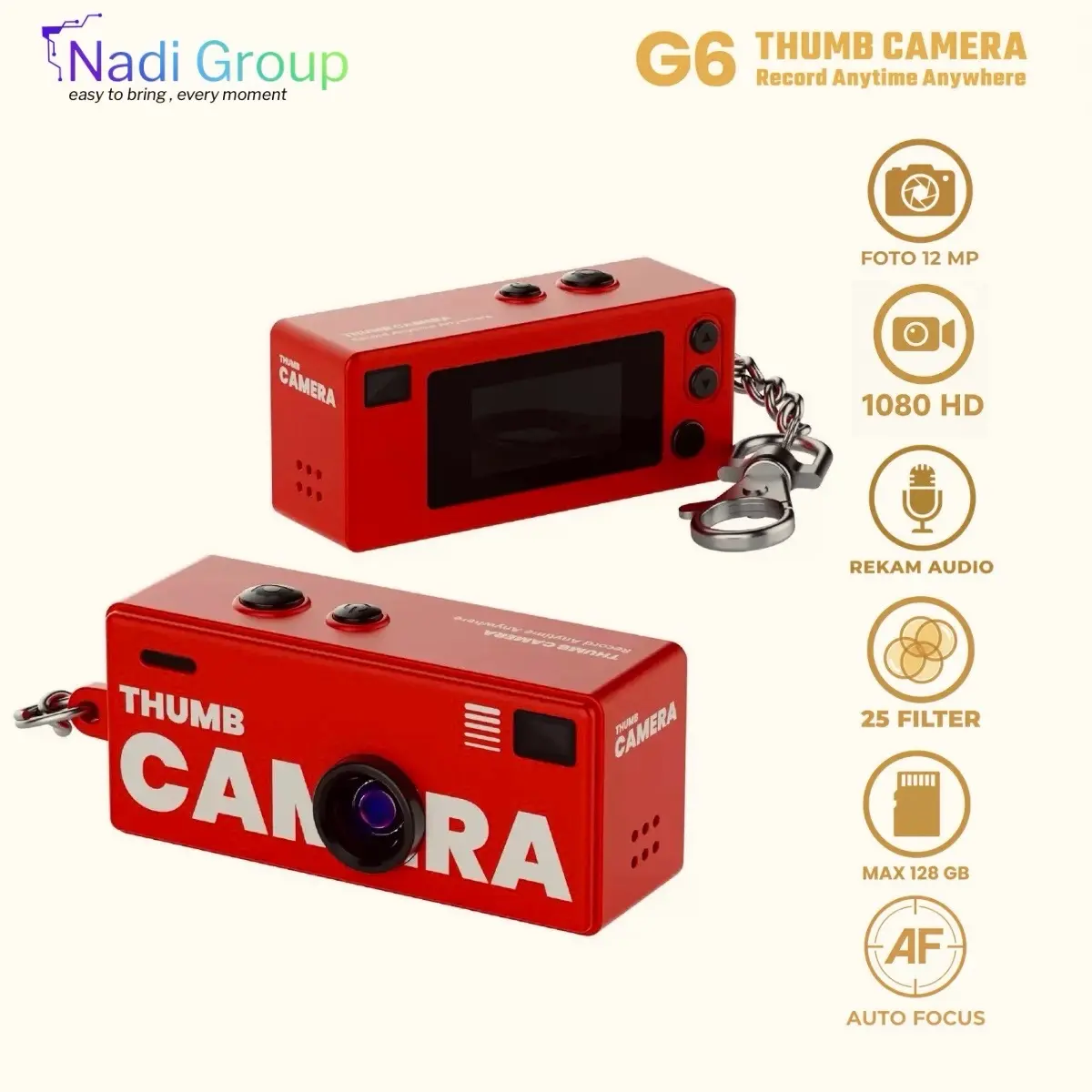 G6 Red Thumb Camera