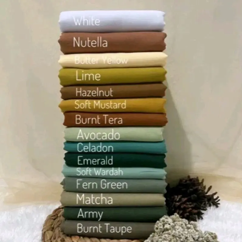 Hijab Segi Empat Paris Premium Amour Original - Katun Mikro Korea 110x110cm - Warna Pilih Sendiri - Voal, Square, Kotak, Muslim, Kerudung, Wanita 6