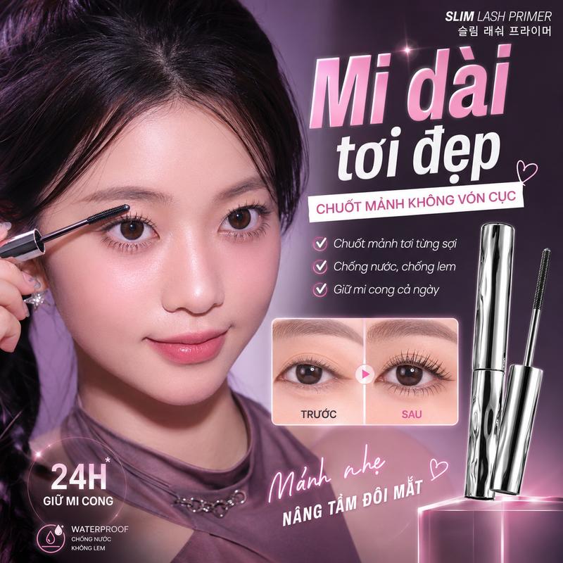 [HOT TIKTOK] Mascara Dưỡng Mi VIPABC – Chuốt Mi Dài Cong Tự Nhiên, Không Vón Cục, Chống Lem Chống Trôi, Giữ Nếp 24H, Phù Hợp Makeup Hằng Ngày #Mascara #LotMi #MiDaiCong #ChongLem #TikTokShopVietnam