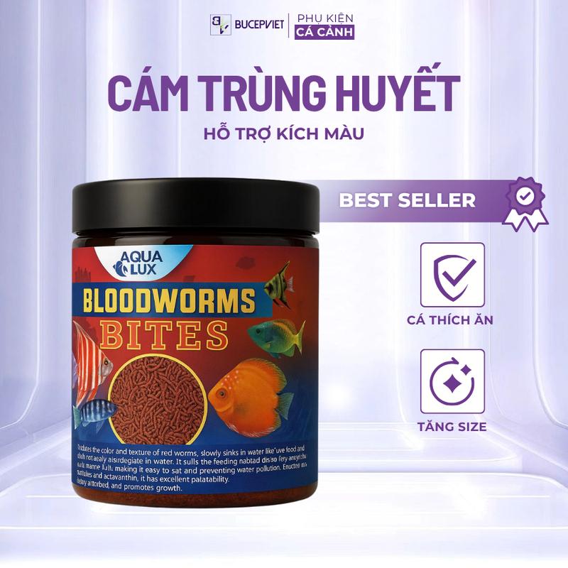 Cám Trùng Huyết Blood Worm – Thức Ăn Cá Cảnh Lên Màu Nhanh Hạt Chìm Dần Dinh Dưỡng Cao Tăng Trưởng Toàn Diện Hương Vị Hấp Dẫn