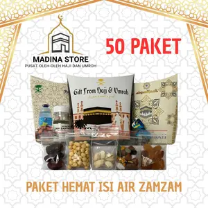 Paket Hemat 50pcs Oleh-oleh Haji dan Umroh Paket 50 isi Air Zamzam