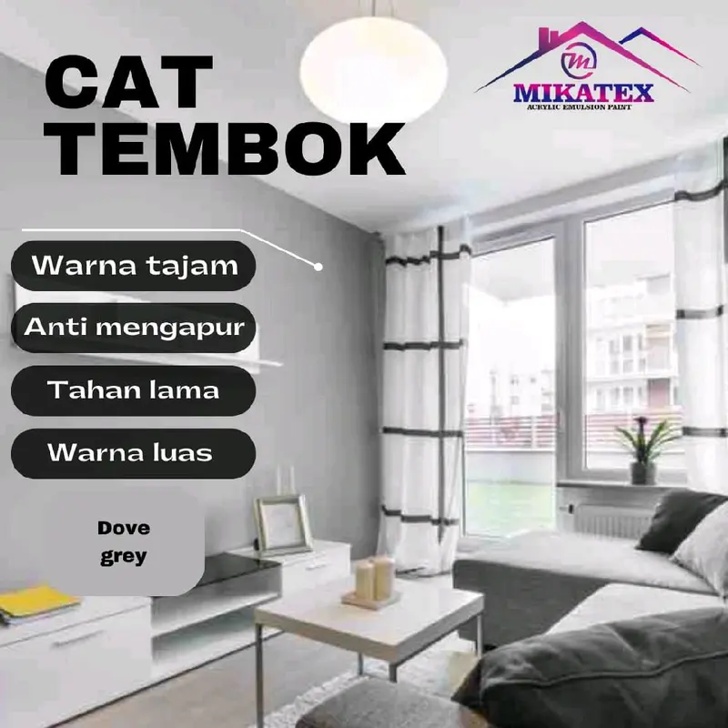 Cat Tembok 15kg Anti Mengapur,Warna Tajam, Kuat terhadap cuaca Paint 4