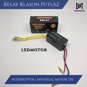 PROMO !!! RELAY INTERRUPTER SHINAGAWA RELAY KLAKSON PUTUS PUTUS UNIVERSAL MOTOR 12 VOLT Kabel Motorcycle