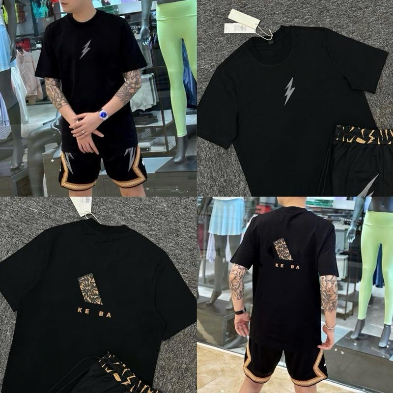  Bộ Quần Áo Cộc Tay Ke Ba Hoạ Tiết Rằn Ri Quần Lưới 2 Lớp Form Chuẩn SC Vải Thoáng Mát Dành Cho Cả Nam Và Nữ 