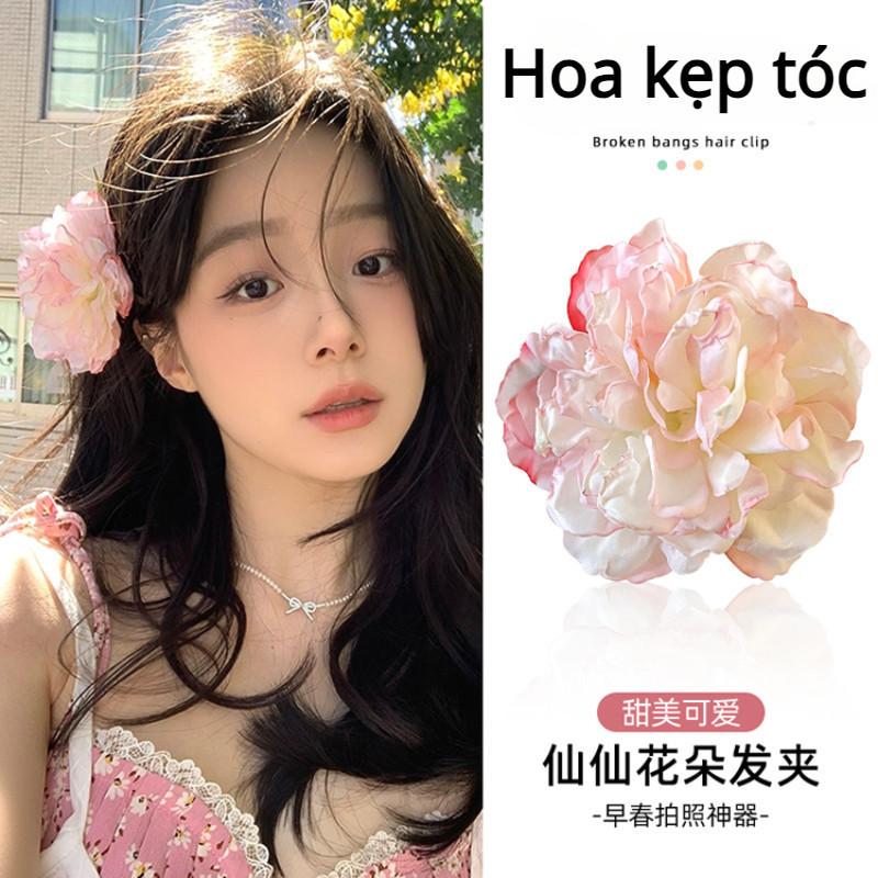  Hoa Mẫu Đơn Kẹp Tóc Lớn Ngày Lễ Gió lõm Hình Ảnh Hoa Bên Kẹp Tóc Phụ Kiện Mùa Xuân Mới Mũ Nữ 