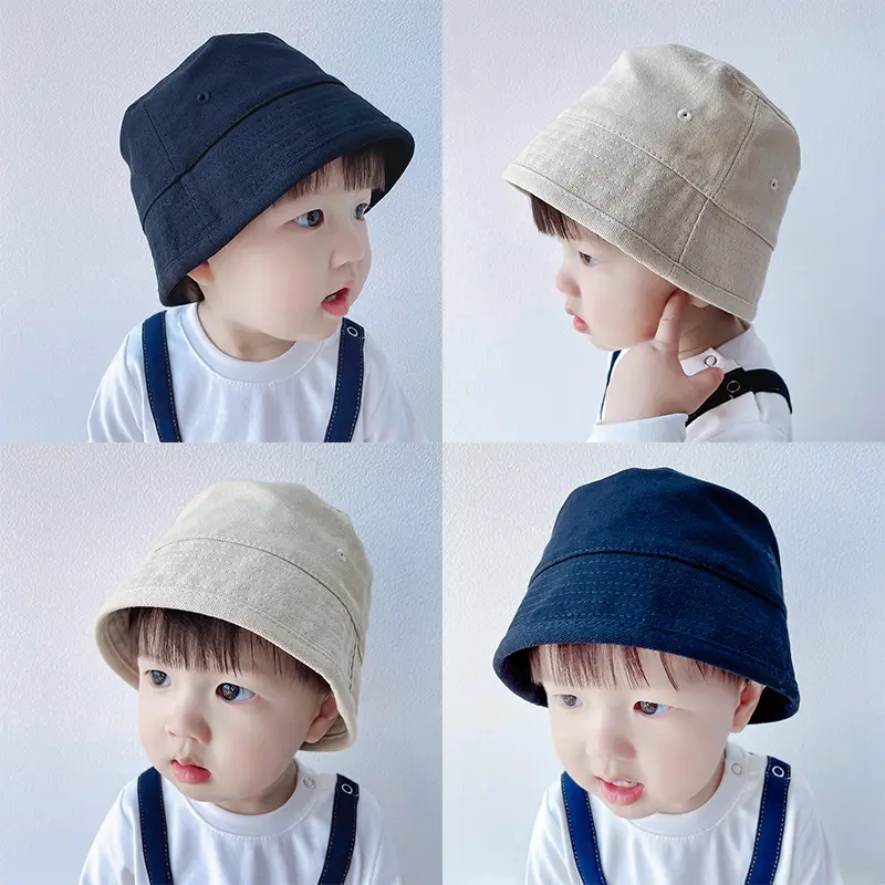 Mũ Bucket Trẻ Em Bé Thiết Kế Đơn Giản, Màu Trơn Làm Bằng Bông, Mũ Ngư Dân, Thích Hợp Cho Trẻ Mới Biết Đi, Phong Cách Mùa Xuân Và Mùa Hè, Cho Bé Trai Và Bé Gái, Mũ Chống Nắng Panama 6