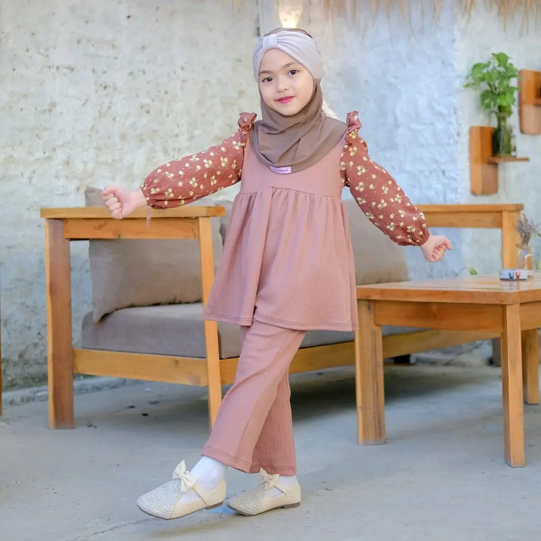 CAMELIA ONESET (TANPA JILBAB) | SETELAN ANAK PEREMPUAN TERBARU Baju