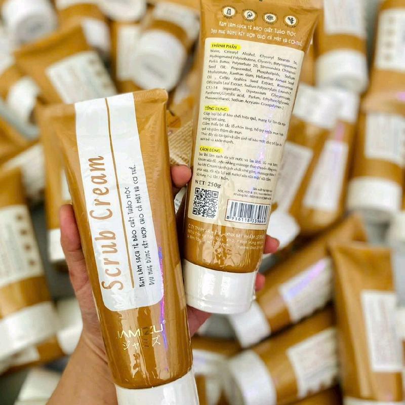 Tẩy tế bào chết JAMIZU đc chiết xuất từ cam thảo Sản phẩm bao chất , vừa sạch sáng da ko gây bào mòn da , an toàn với mọi lói da .