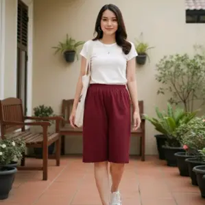 CELANA 3/4 JUMBO WANITA / CELANA CEWEK BIG SIZE / CELANA KAIN / CELANA SANTAI / CELANA HARIAN / Celana Murah / Celana Santai