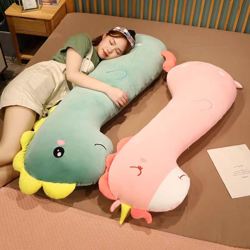 Gối Ôm Thú Nhồi Bông Kỳ Lân - Cappybara - Khủng Long Dài Siêu Dễ Thương – Gấu Bông Lucky Hình Dáng Dài Yêu Mềm Mại