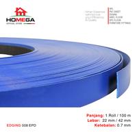 Gambar HOMEGA PVC Edging- Pelapis Meja PVC - Tekstur Royal Blue - Ukuran 22 mm / 42 mm - Kemasan 1 Roll / 100 m - Ukuran 22 mm dari Homega Indonesia Kota Administrasi Jakarta Barat 1 Tokopedia