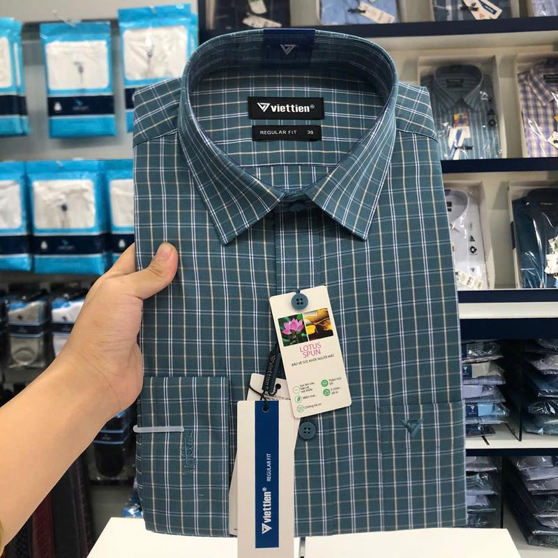 ÁO SƠ MI DÀI TAY VIỆT TIẾN- 1S6549- REGULAR FIT
