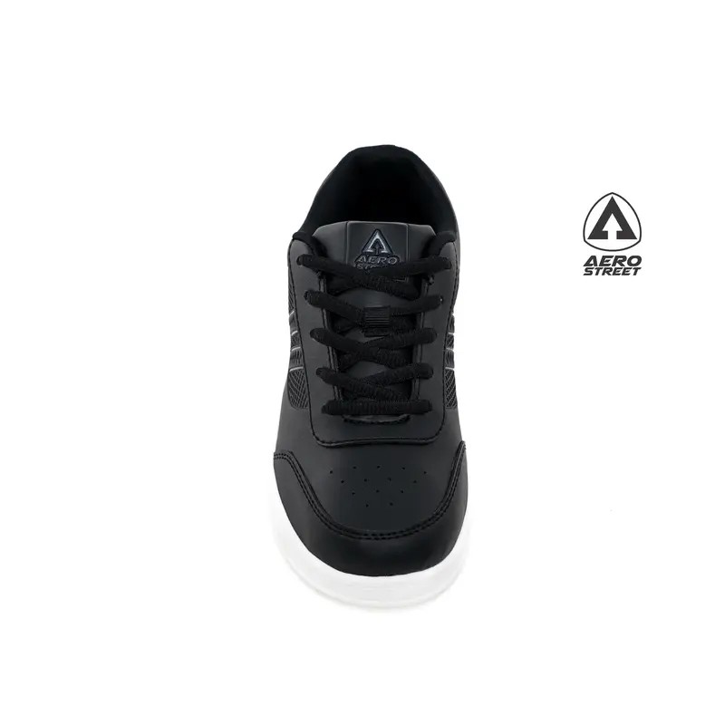 Aerostreet 31-36 Airstrike Putih Hitam Hitam - Sepatu Sneaker Casual Sekolah 4