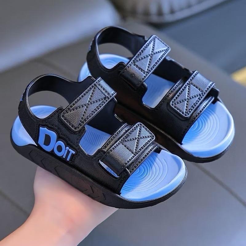 Dép Sandal Quai Hậu Cho Bé Trai Và Bé Gái Đi Học 2 Dây Dán Tiện Lợi Size 21-36 Cao Su Non Nhẹ Kháng Nước Tốt - 1 - 10 Tuổi giay be