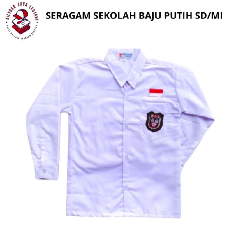BAJU SERAGAM PUTIH SEKOLAH SD/SMP/SMA/SMK LENGAN PANJANG 3