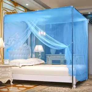 Kelambu Polos Ukuran 120x200 Nyaman Bahan Polyester Halus Ringan Tidak Menghalang Udara Warna Biru Ungu Hijau Orange Pink Putih Tali