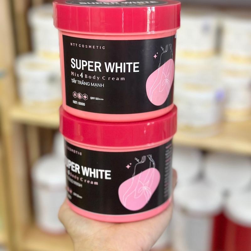 1 TẶNG 1 - TẨY MIX 4 SUPER WHITE (TỔNG NHẬN 2 HŨ) - KEM BODY DƯỠNG TRẮ.NG TẨY MẠ.NH (Dưỡng Da Body)