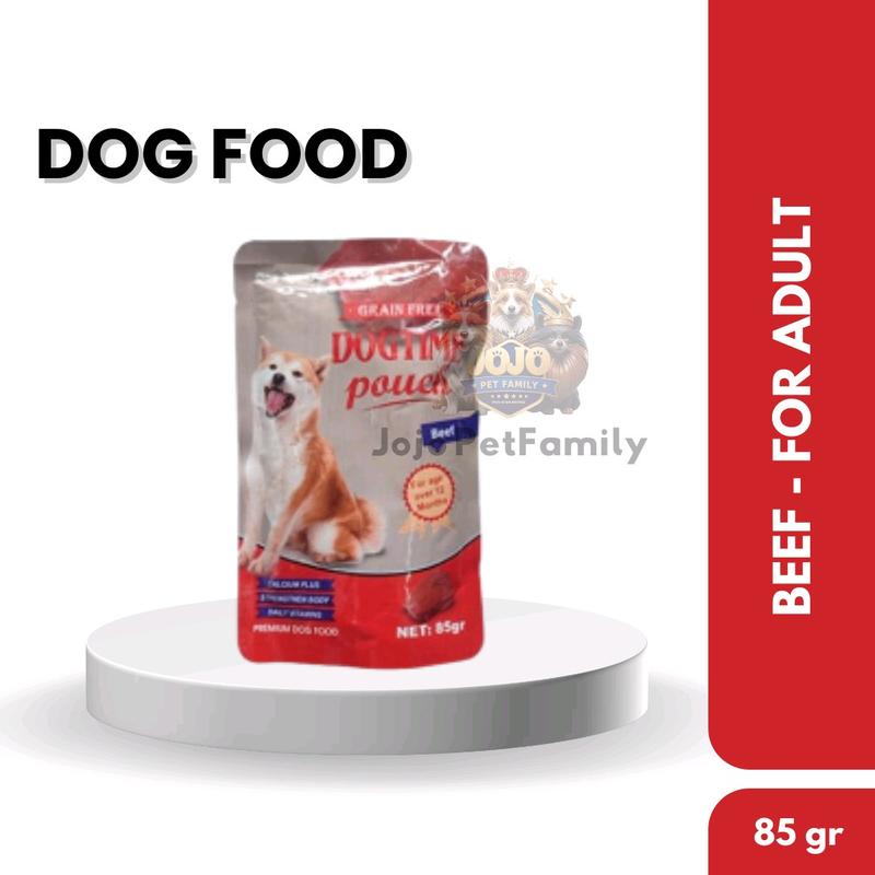 DOGTIME - POUCH 85 GR | MAKANAN ANJING - DOG FOOD | SNACK ANJING 3